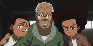 Regina King, John Witherspoon, and Regina King on The Boondocks