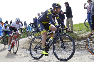 Ryan Anderson competes in the 2016 Paris-Roubaix