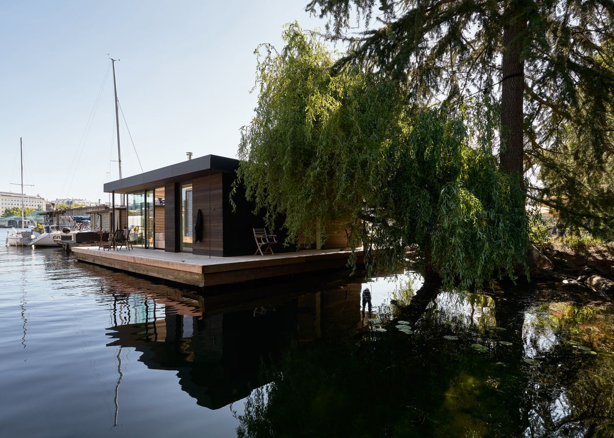 À l'intérieur d'une maison flottante primée sur le lac Union de Seattle