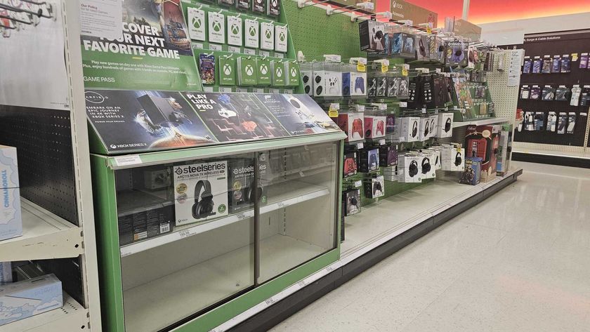 Xbox store shelves at Target