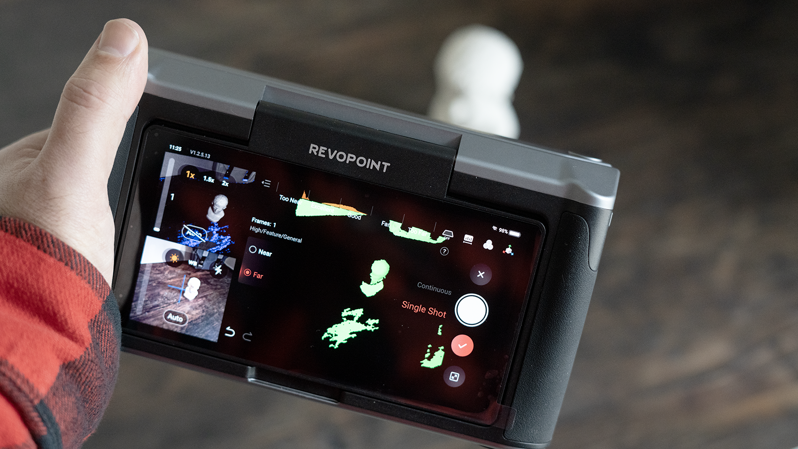 A revopoint miracle 3D scanner