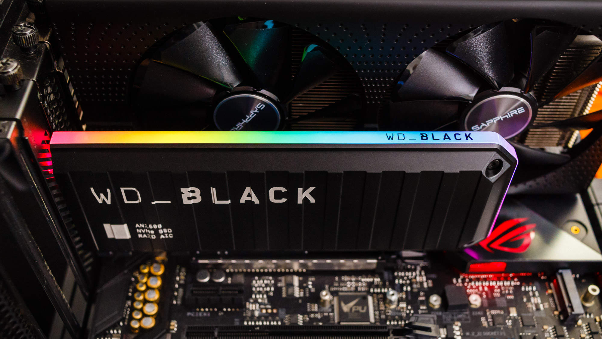 Wd Black An1500 Nvme Ssd Raid Aic Review Built For Rgb Addicts Who Need Speed Tom S Hardware