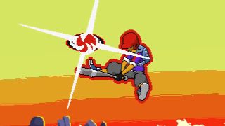 Lethal League's Raptor smashes the ball.