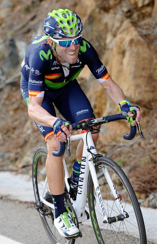 Alejandro Valverde on his way to winning the final stage and overall at Ruta del Sol.