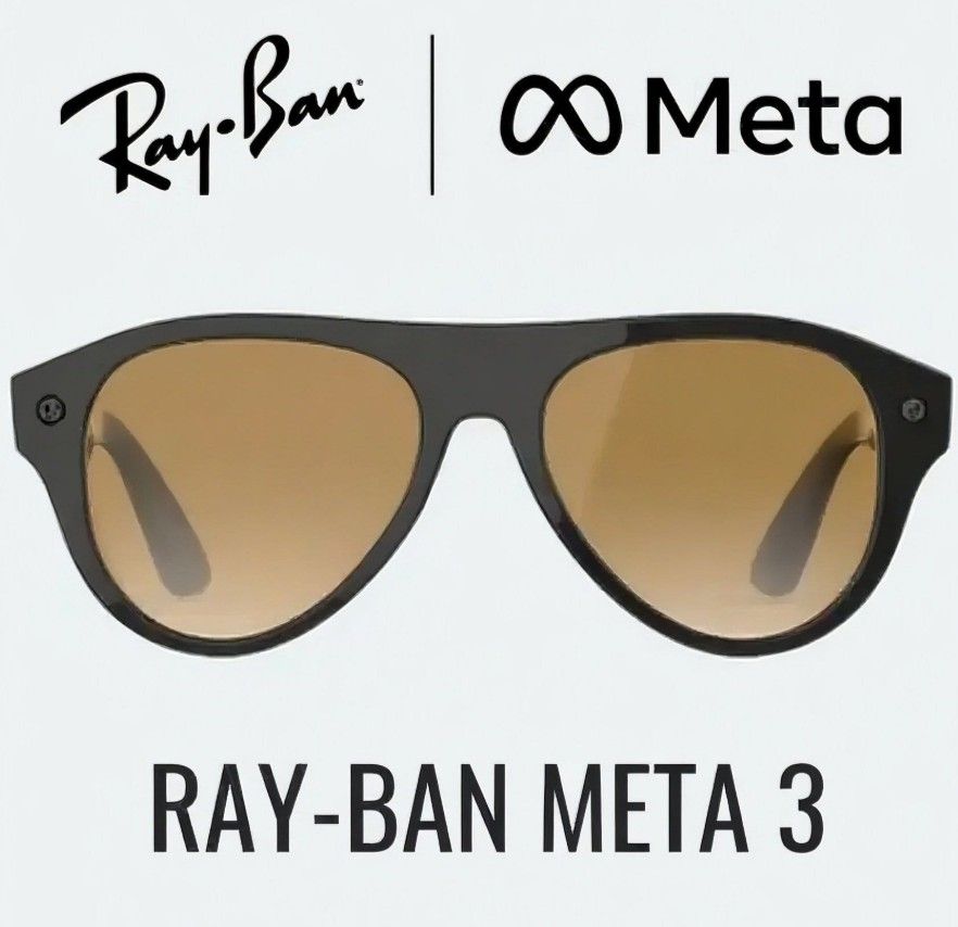 two pairs of rumored Ray-Ban Meta smart glasses