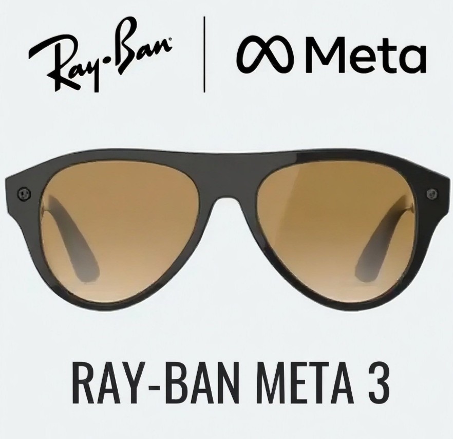 two pairs of rumored Ray-Ban Meta smart glasses
