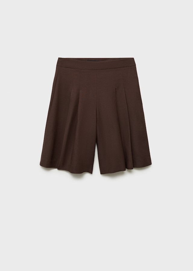MANGO, Linen-Blend Suit Bermuda Shorts - Women | Mango Usa