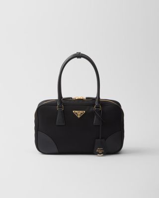 Prada, Re-Edition 1978 Medium Re-Nylon and Saffiano Leather Two-Handle Bag in Black