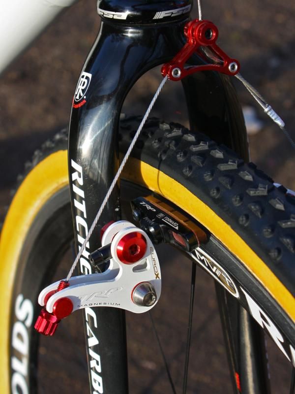 Stopping power is provided by TRP's featherweight EuroX Magnesium cantilevers.