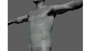 3D model of human torso, part of one of the best Maya tutorials