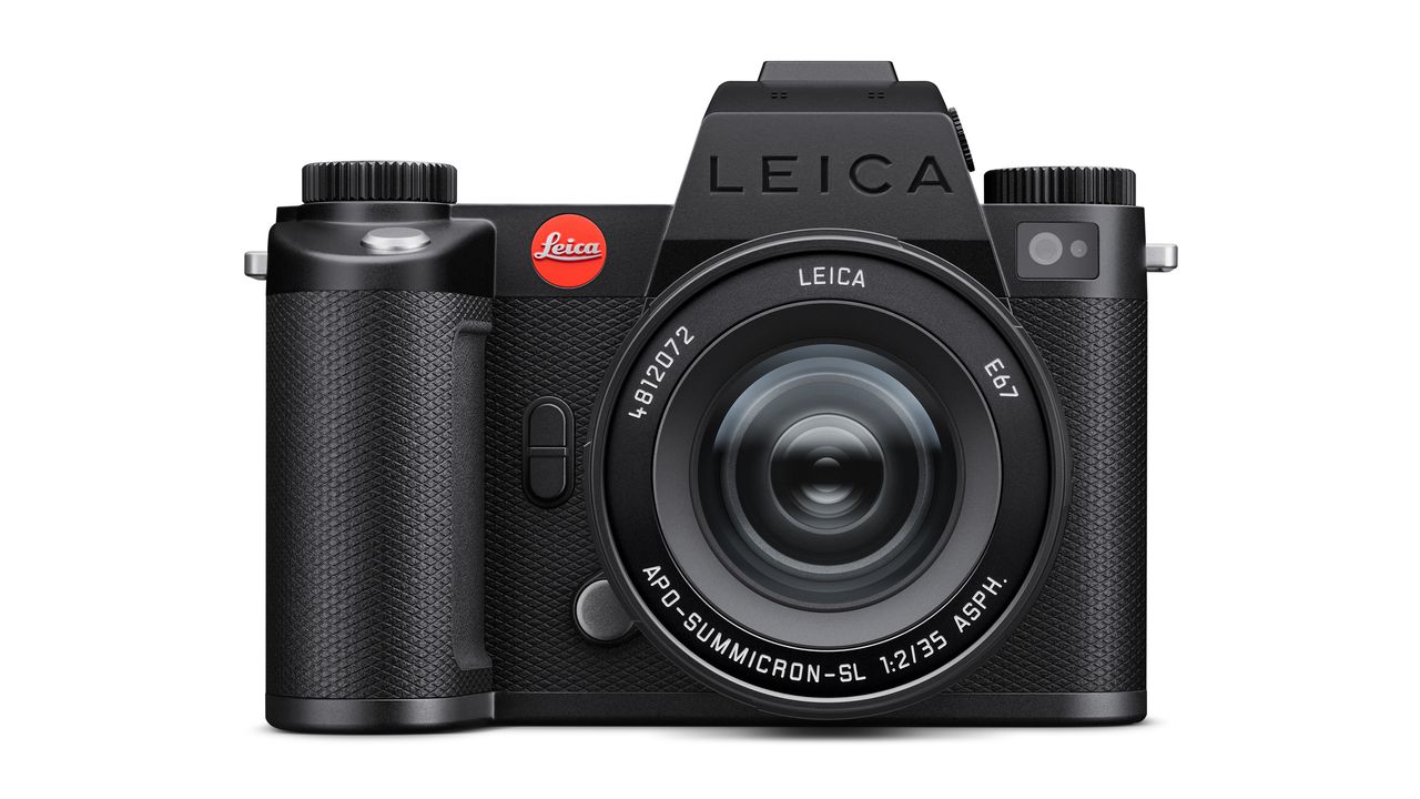 Leica SL3-S against a white background