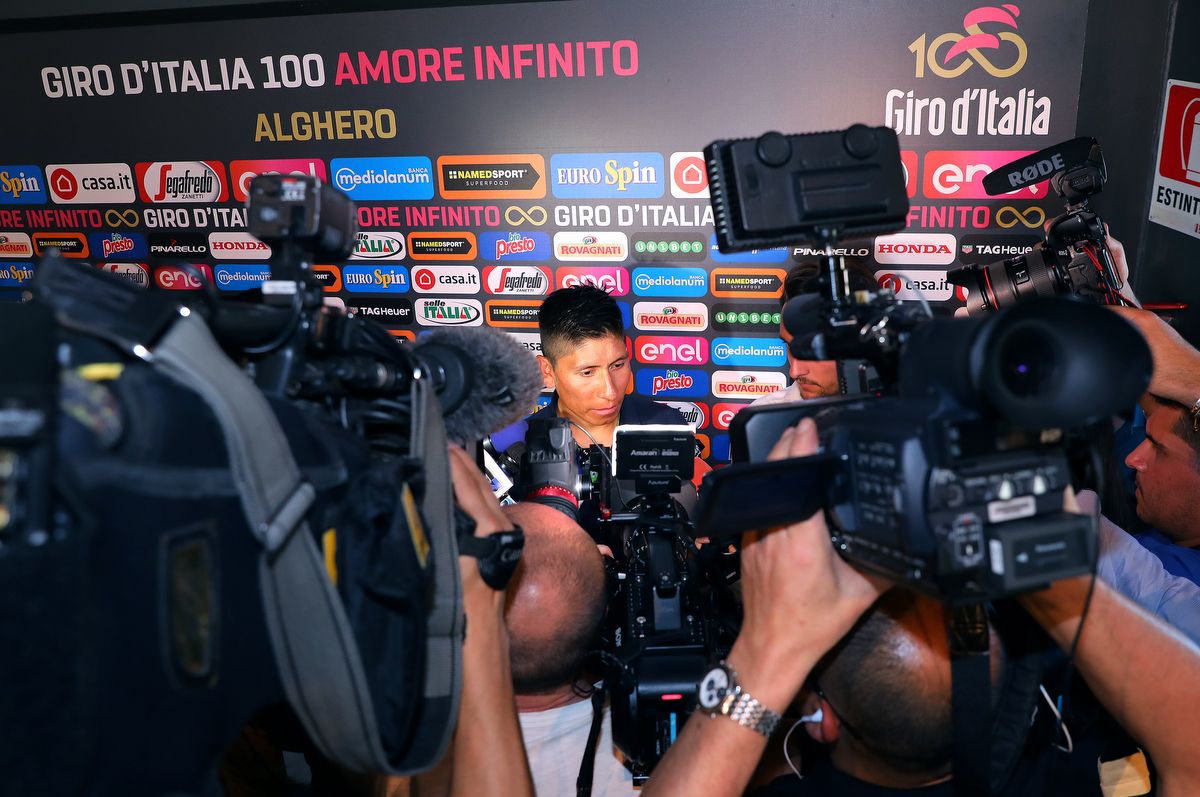 Nairo Quintana (Movistar) was a man in demand