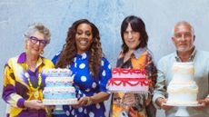 Prue Leith, Alison Hammond, Noel Fielding and Paul Hollywood