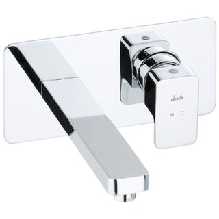 Abode Fervour Wall Mounted Basin Mixer Silver Tap
