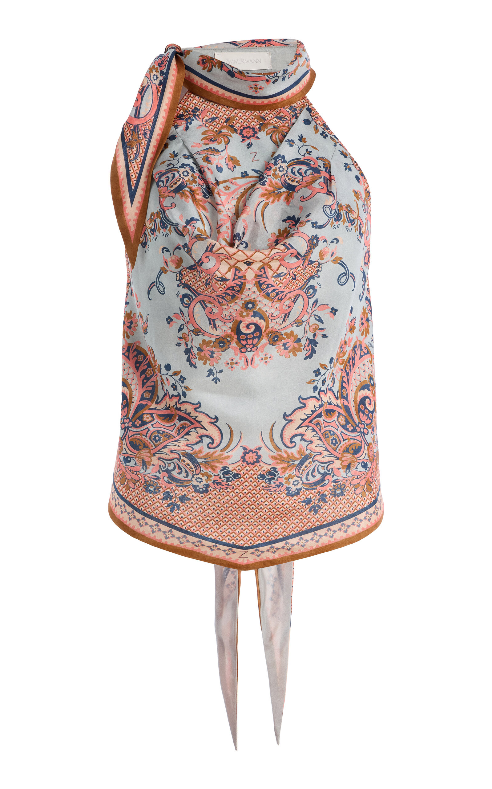 Aster Scarf-Detailed Silk Blouse