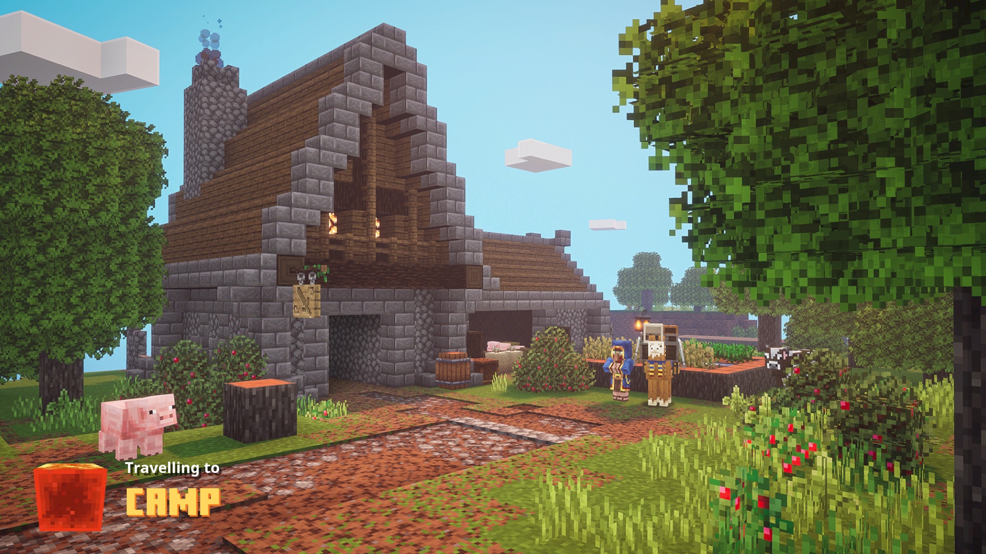 Minecraft Tutorial: How To Make An Open Ender Chest Statue