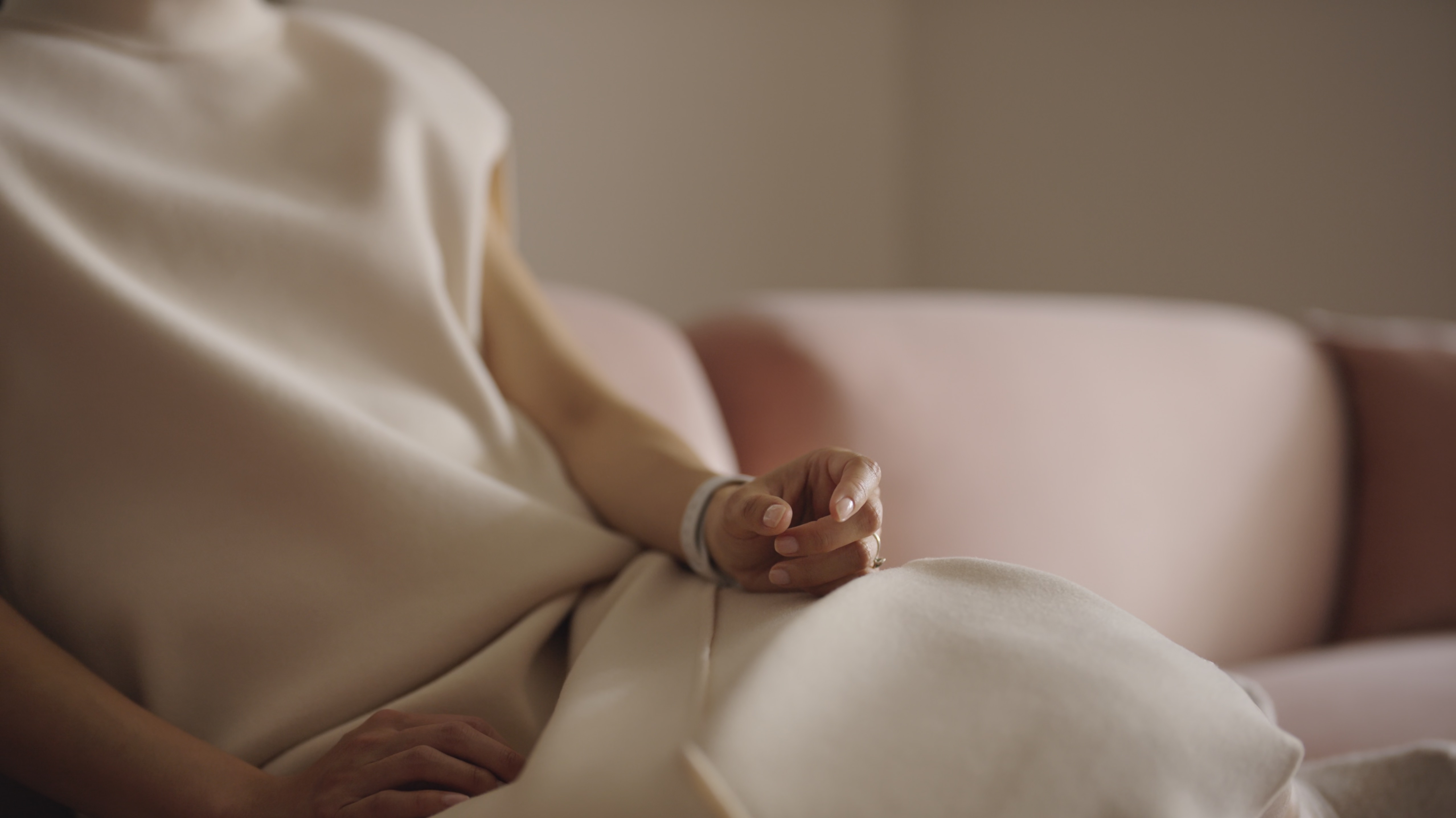 A close up of a woman's hand.