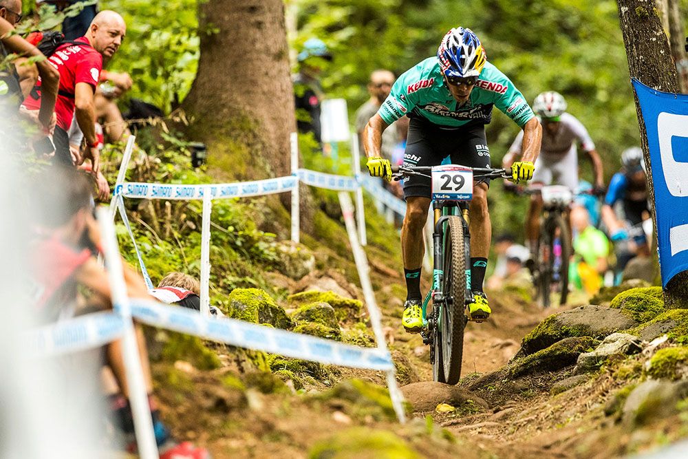 Local favourite Marco Aurelio Fontana (Ita) Bianchi Countervail