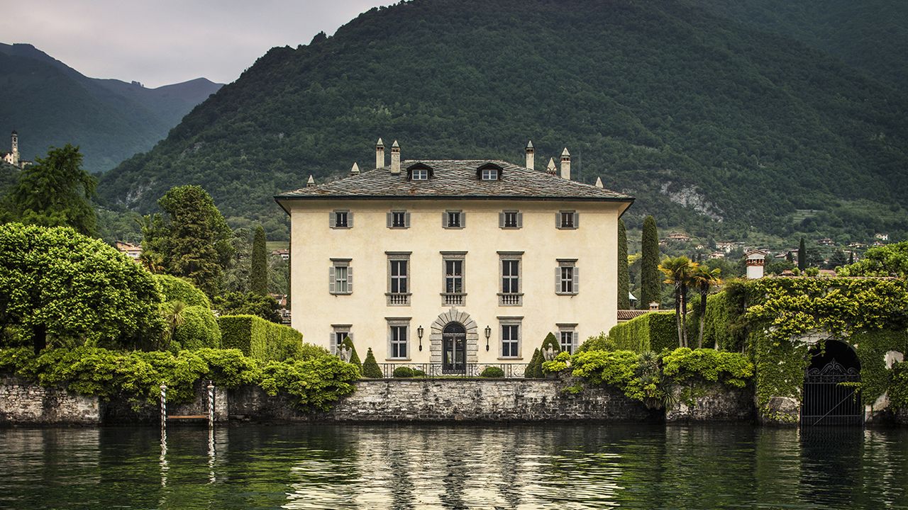 House of Gucci estate, Villa Balbiano, on the banks of Lake Como