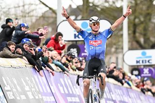 As it happened: solo attacks claims victory at incident-filled Omloop Het Nieuwsblad men