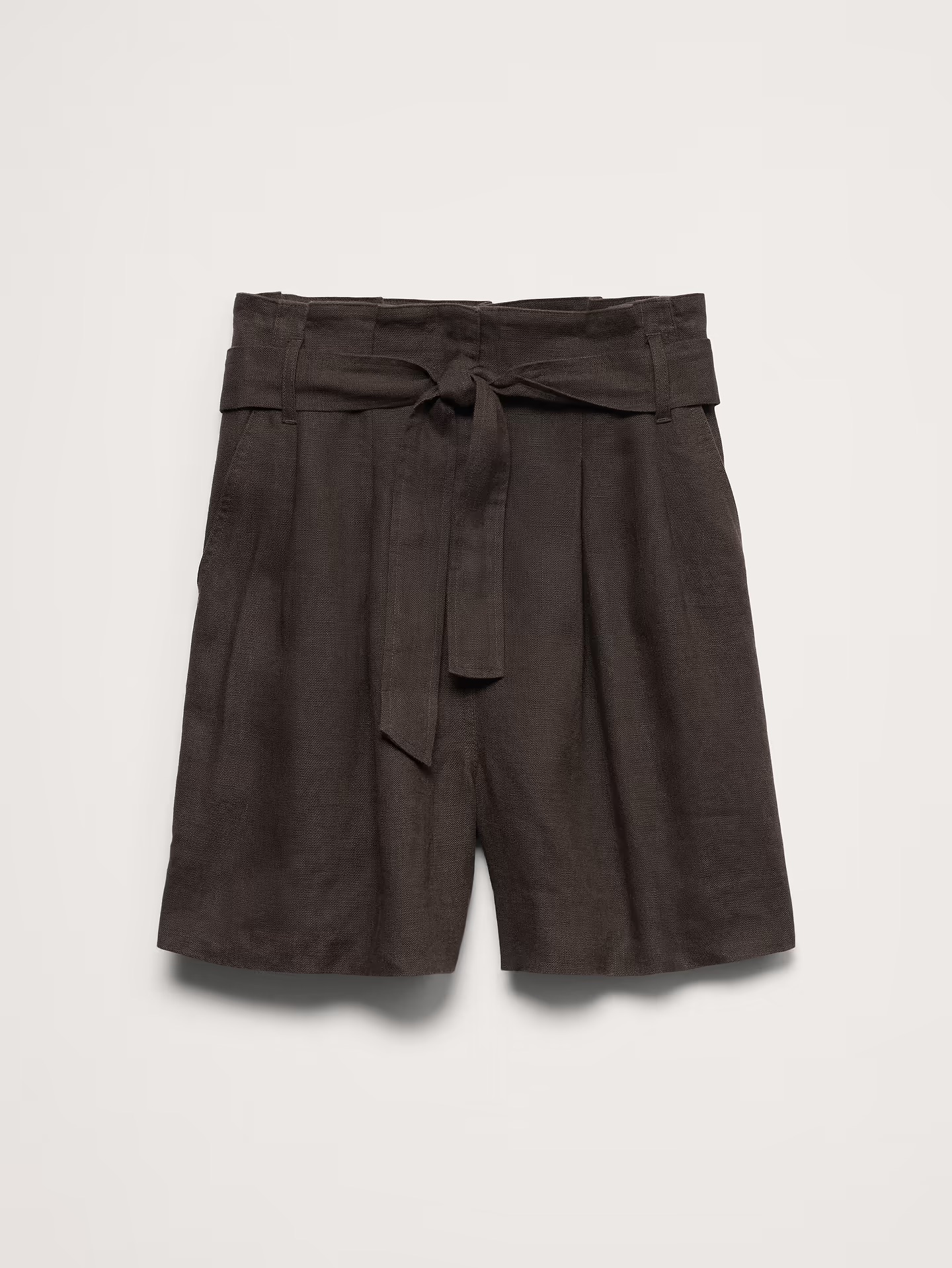 Banana Republic, 5" Linen Paperbag Short