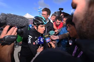 Geraint Thomas after Blockhaus crash 2017 Giro d'Italia