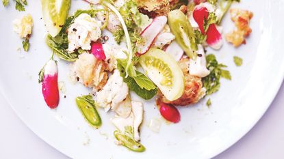 British style ceviche salad