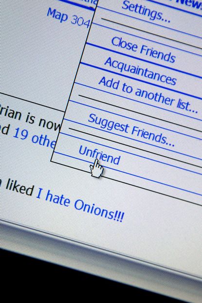 Facebook unfriending