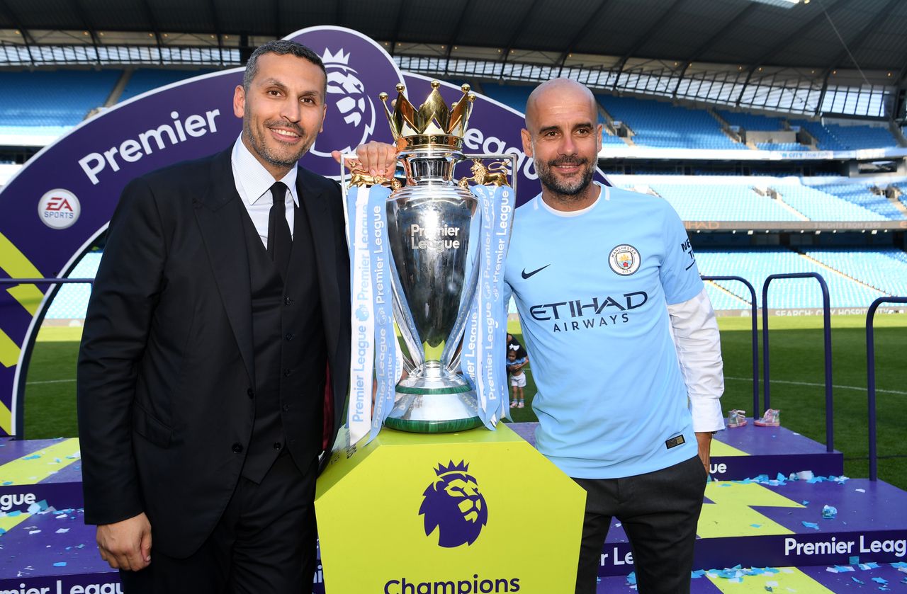 Khaldoon Al Mubarak and Pep Guardiola