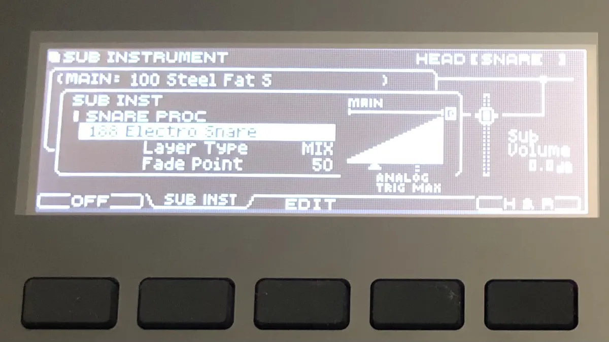 Layering sounds Adding effects using a drum module