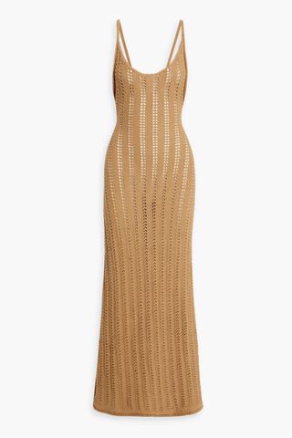 Savannah Morrow Cindy Open-Knit Cotton Maxi Dress