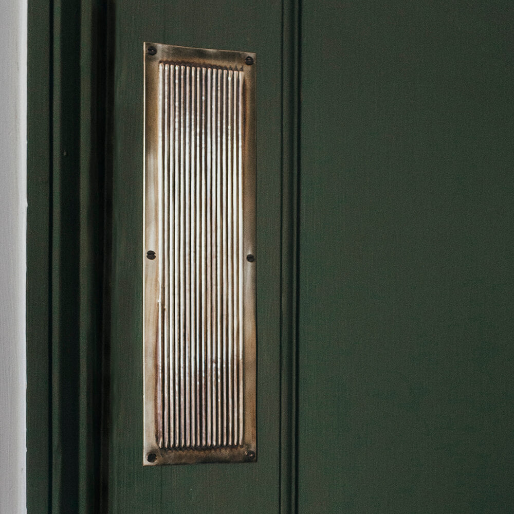 Polished Antique Brass Chester Fingerplate