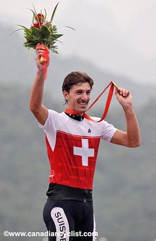 Fabian Cancellara after he won his Olympic medal