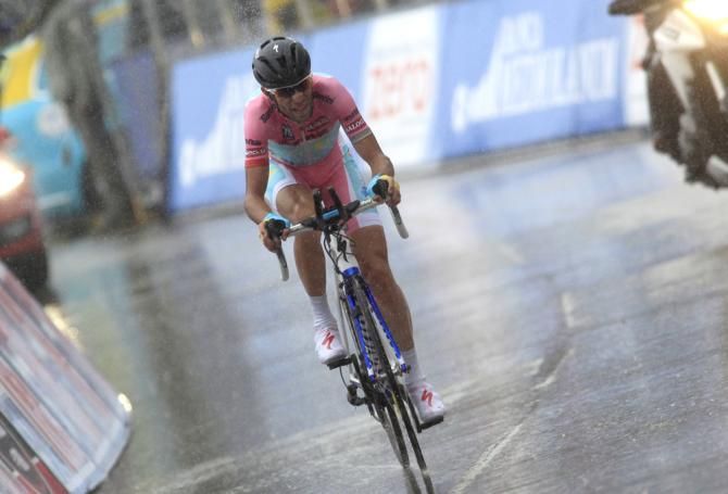 Vincenzo Nibali (Astana) powers towards the finish