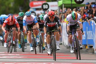 Caleb Ewan and Sam Bennett at the Tour Down Under