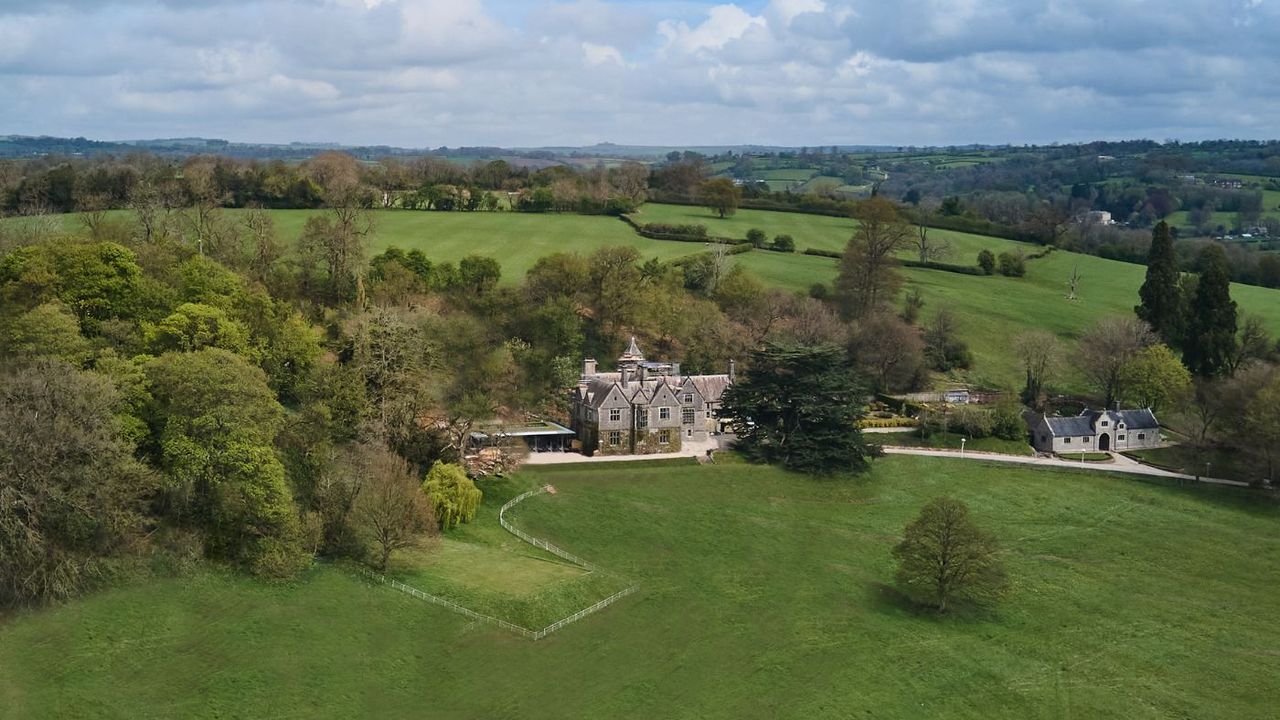 The 35-acre estate sits just south of the Peak District