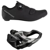 Bontrager Circuit Road Shoes and Shimano R550 Pedal Bundle