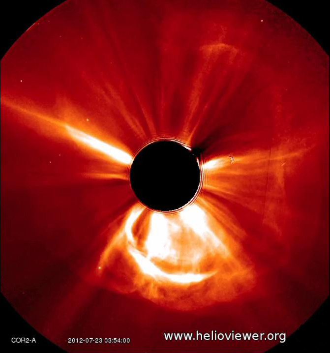 Coronal Mass Ejection on July 23, 2012