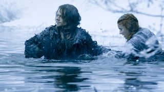 Alfie Allen and Sophie Turner in Game Of Thrones