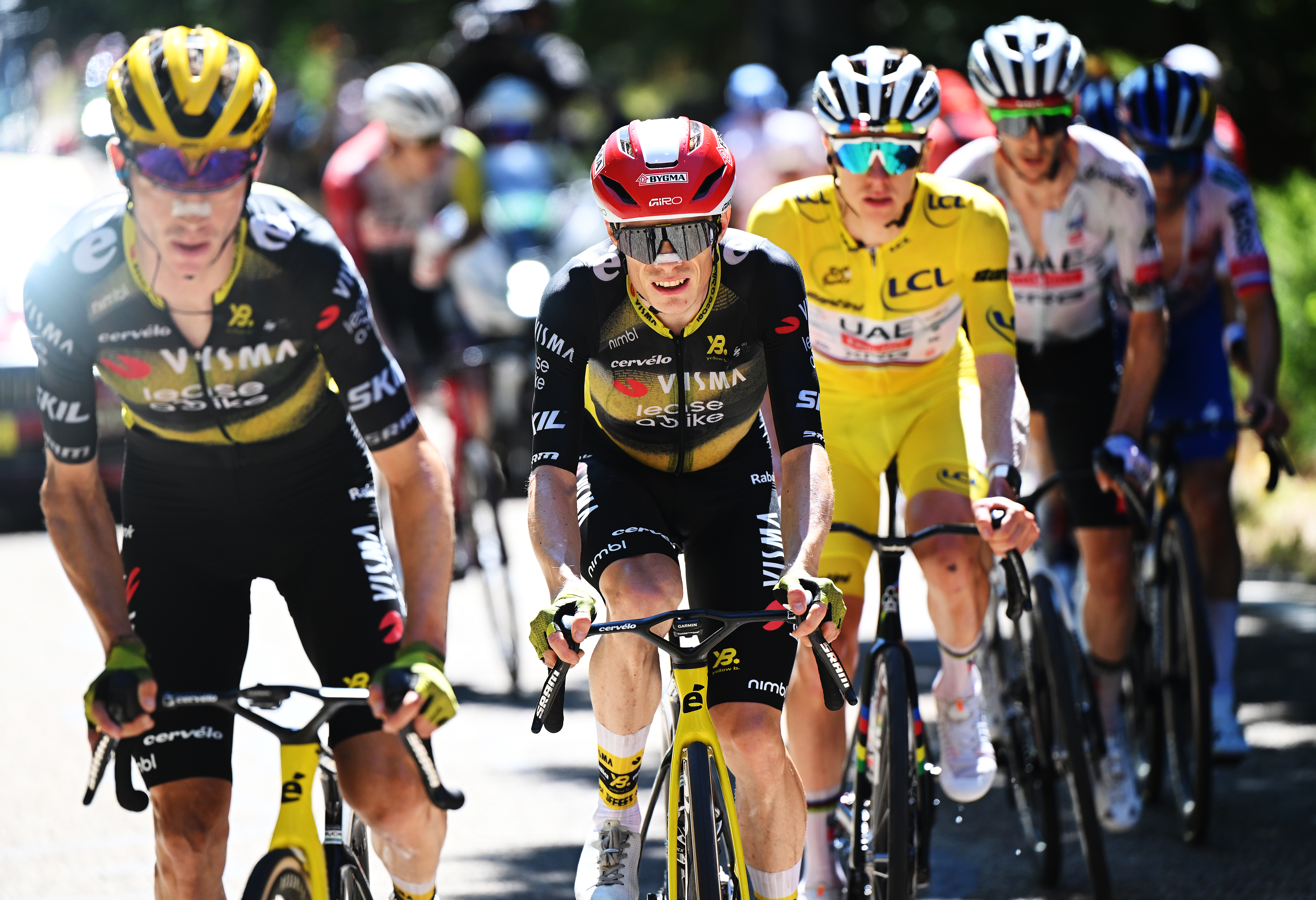 Jonas Vingegaard on stage 16 of the Tour de France