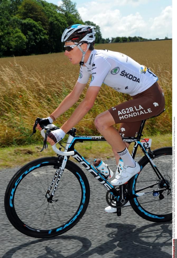 Romain Bardet (Ag2r-La Mondiale) is keeping the white jersey warm