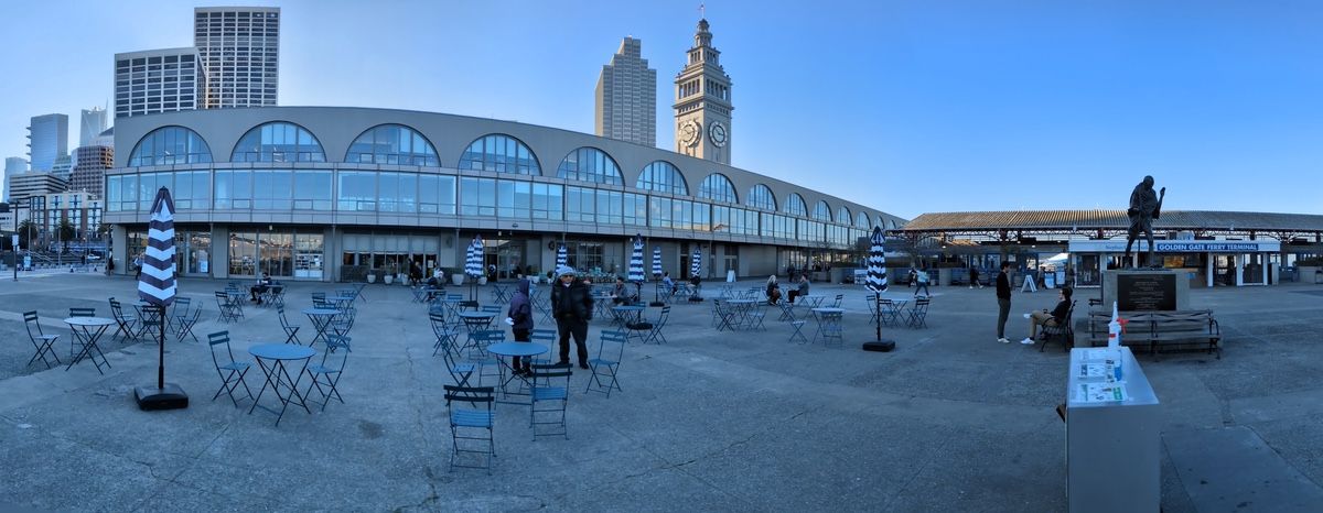 Pixel 8a ferry building panorama