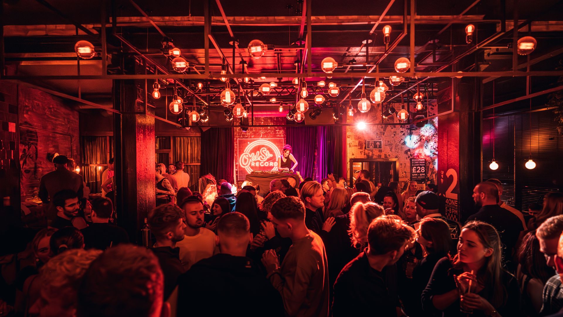 an image of a party in mid-swing at Old Street Records