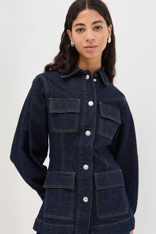 Aligne Milly Waisted Denim Jacket