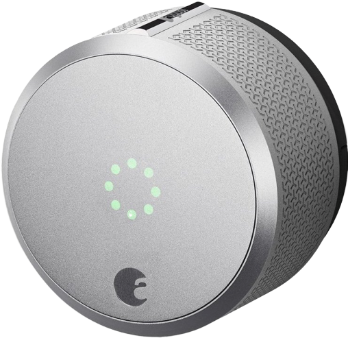 August Smart Lock Pro in silver
