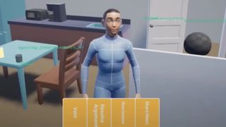 A screenshot of a prototype Sim in The Sims 5.