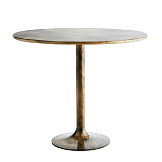 Rose & Grey Desert brass round dining table