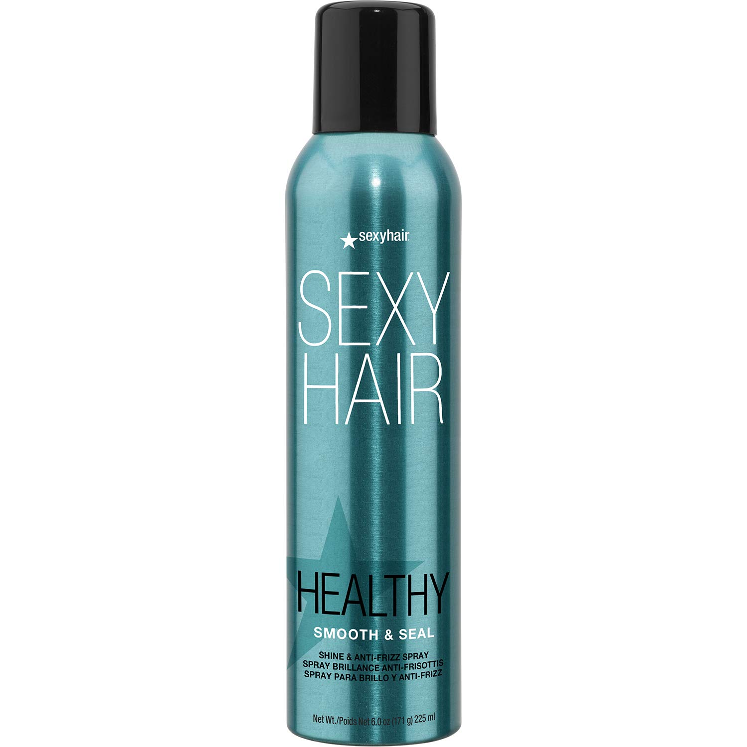 Sexyhair Healthy Smooth and Seal Shine and Anti-Frizz Spray, 6 Oz | Smooths Cuticle | Adds Shine and Reduces Frizz | All Hair Types