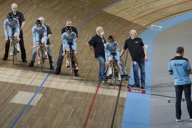 The Belgian team is about to start
