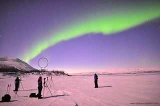 Astrophotographer Chad Blakely took this photo of comet Pan-STARRS and the northern lights over Abisko National Park in Sweden on March 23, 2013